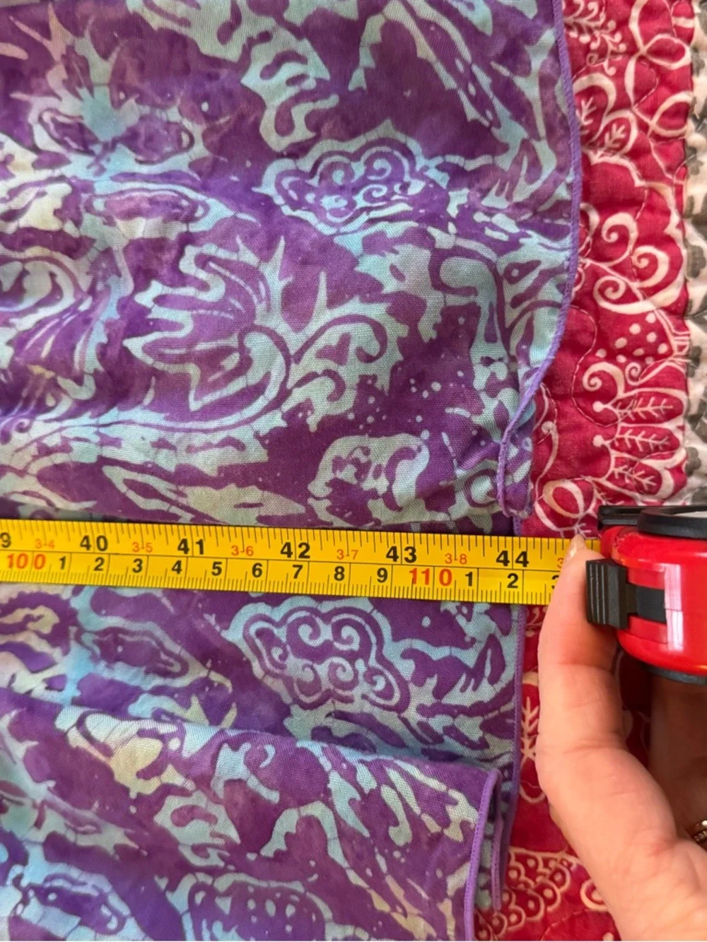 Vintage Violet Floral Midi Dress with Teal Accents - Picture 6 of 8